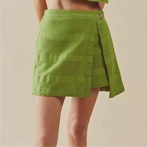 Free People Ain't Nothin' Like It Skort in Green Goddess size M